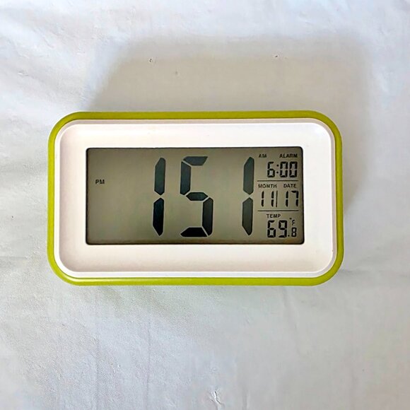 Green Digital Alarm Clocks, 2ct - Picture 2 of 7
